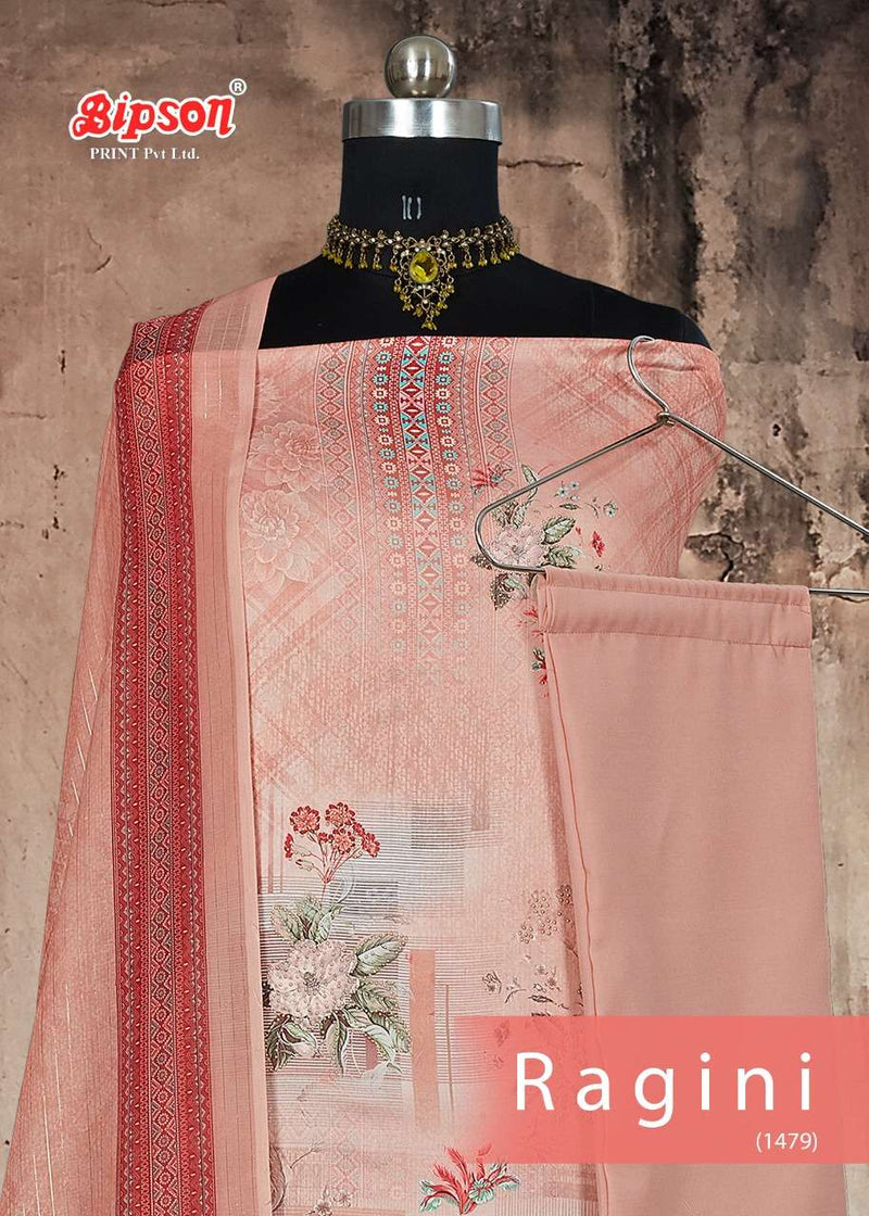 Bipson Fashion Launch By Ragini 1479 Cotton Satin Printed Casual Wear Salwar Suits With Dupatta