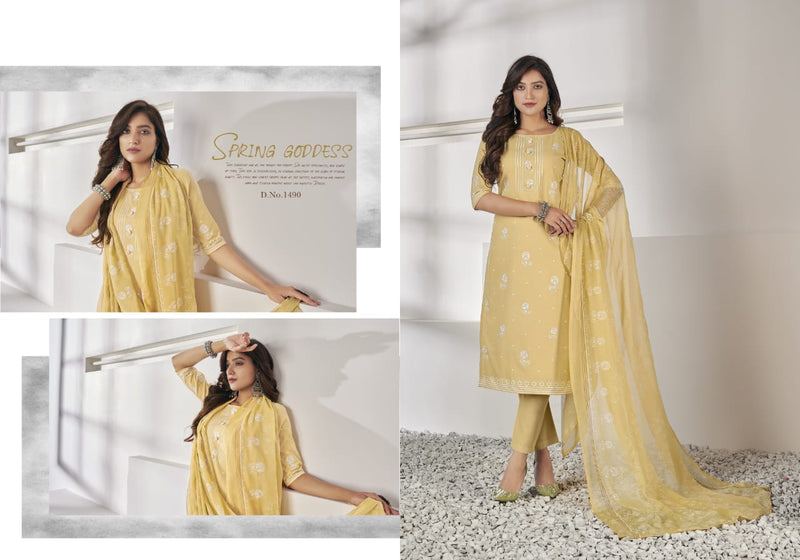 Bipson Fashion Presents By Falak Lawn Cotton Fancy Printed Exclusive Attractive Look Casual Wear Salwar Suit