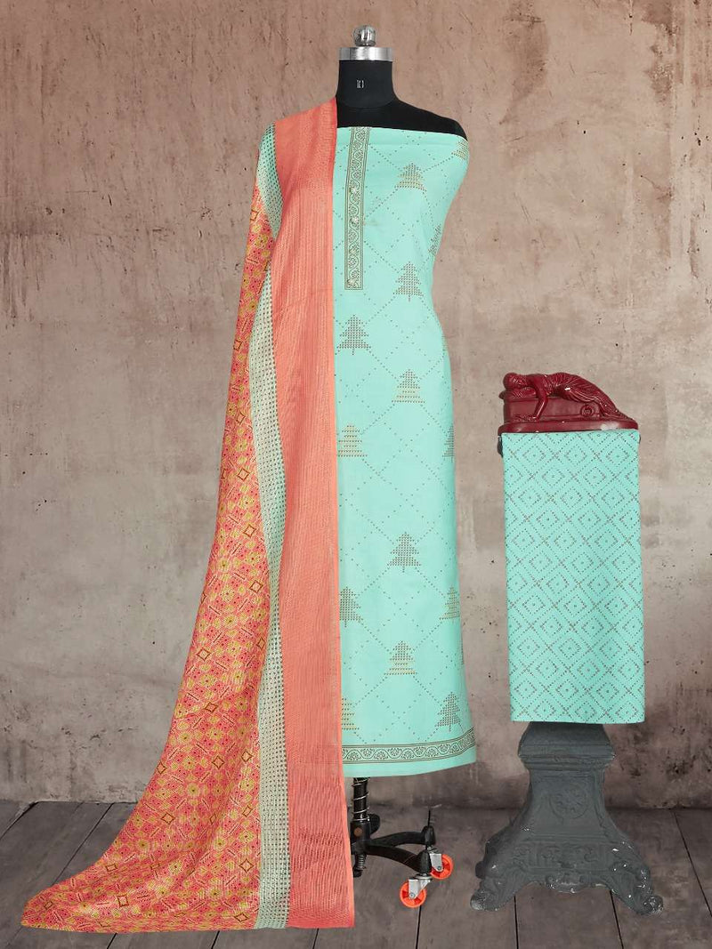 Bipson Fashion Presents Khushboo 1464 Cotton With Fancy Gold Printed Exclusive Casual Wear Salwar Kameez