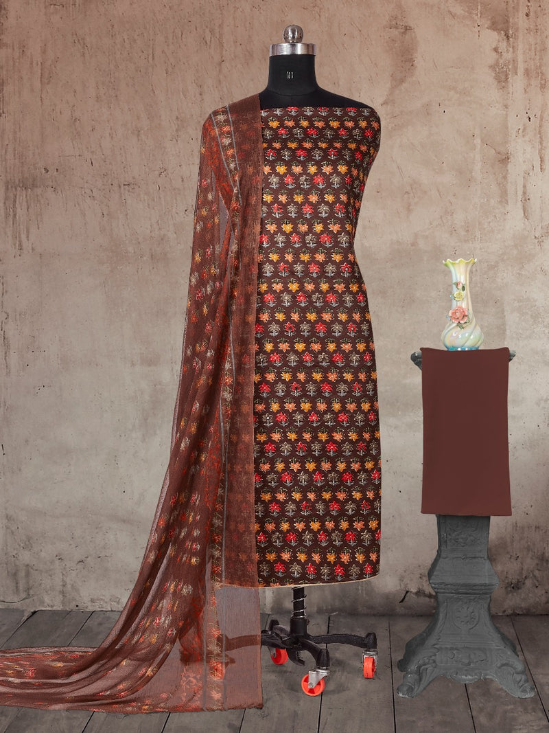 Bipson Fashion Senorita 1507 Jam Satin Print With Khatliwork Designer Exclusive Casual Wear Salwar Suits