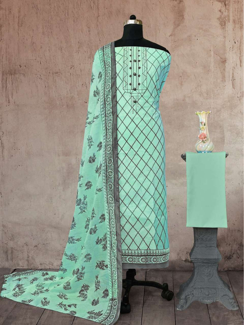 Bipson Kota Queen 1447 Cotton Simple Printed Fancy Dress Material Salwar Suits
