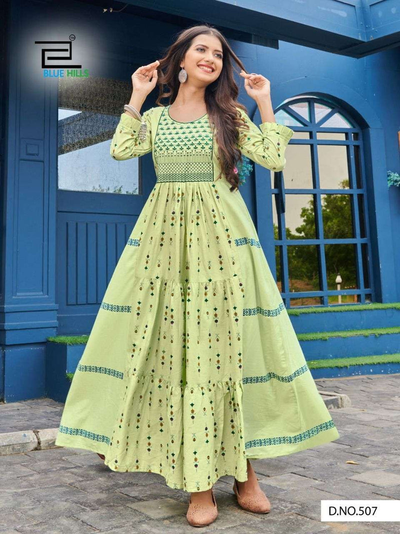 Blue Hills Livik Vol 5 Cambric Cotton Casual Wear Kurti Collection