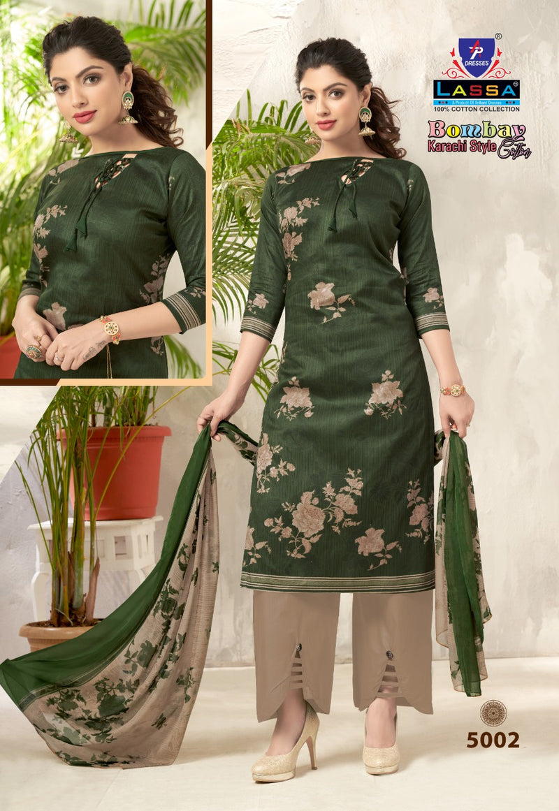 Bombay Karachi Style Vol 5 By Lassa Pure Cotton Exclusive Printed Summer Wear Salwar Suit