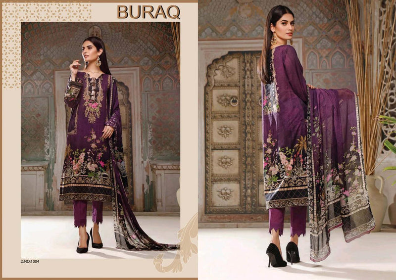 Buraq Vol 2 By Agha Noor Jam Satin Cotton With Fancy Karachi Printed Designer Casual Wear Salwar Kameez