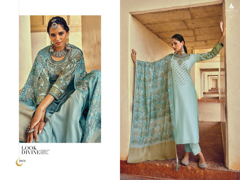 Cinderella Chand Bibi Muslin Embroidered Heavy Party Wear Salwar Kameez