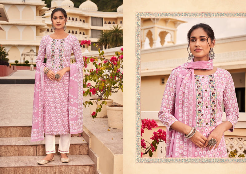 Kalaroop Kajree Fashion Channel Vol 2 Cambric Cotton Party Wear Kurtis with Set of Dupatta & Bottom