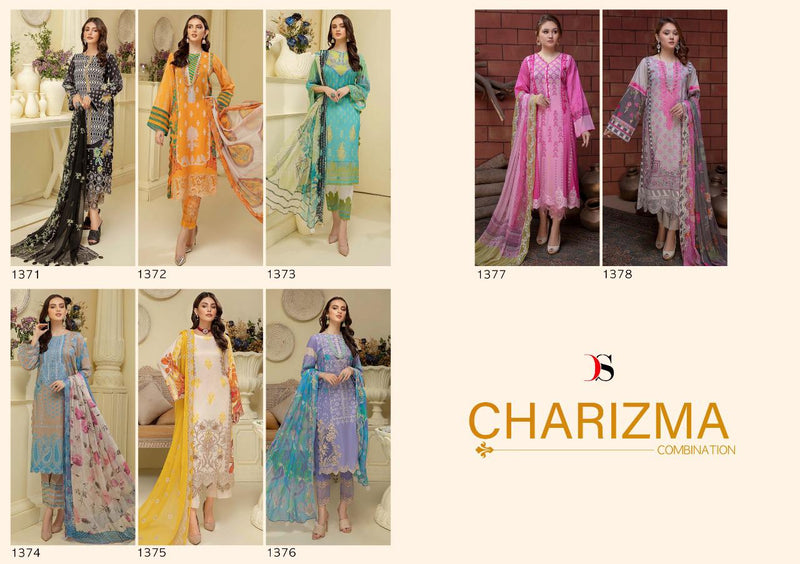 Deepsy Charizma Combination Pakistani Style Cotton Embroidered Party Wear Salwar Suits
