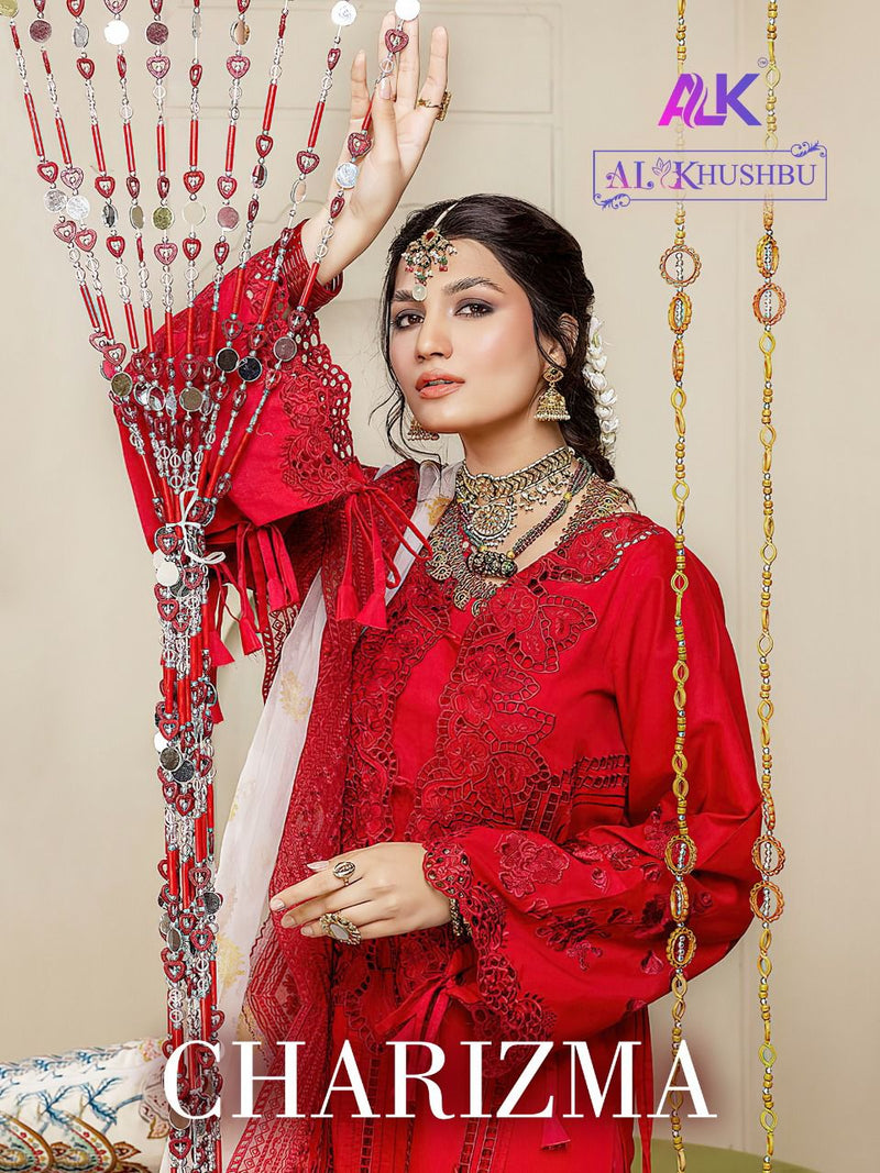 AL Khushbu Charizma Vol 1 Georgette With Heavy Embroidered Pakistani Style Weeding Wear Salwar Suits