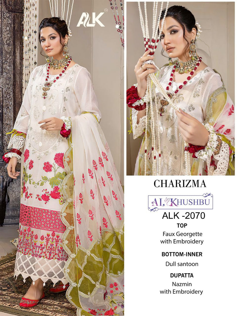 AL Khushbu Charizma Vol 1 Georgette With Heavy Embroidered Pakistani Style Weeding Wear Salwar Suits