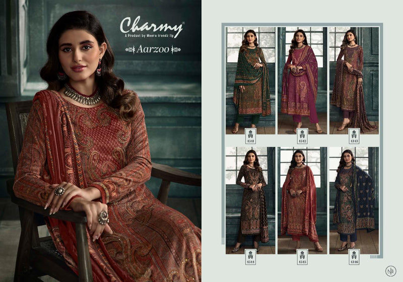 Zisa Aarzoo Velvet With Digital Printed Work Stylish Designer Festive Wear Salwar Kameez