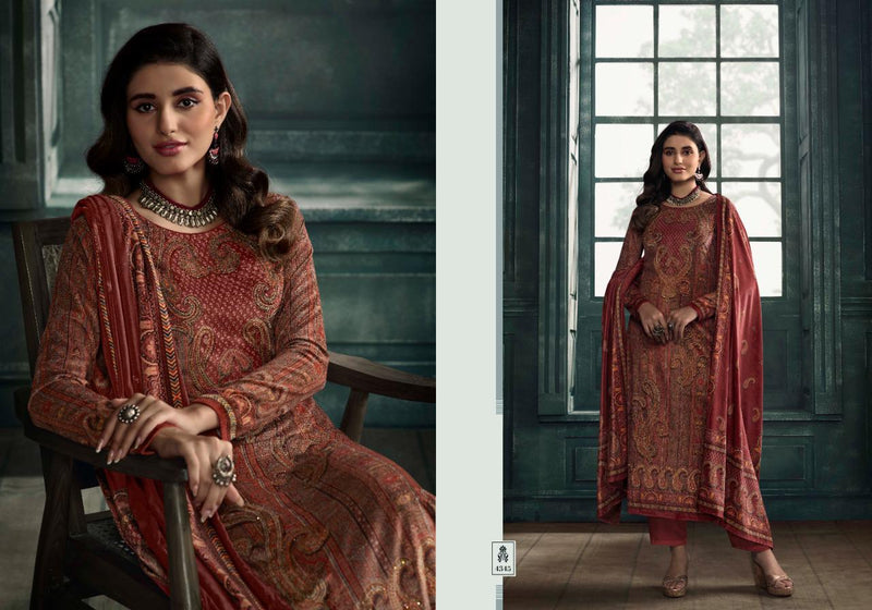 Zisa Aarzoo Velvet With Digital Printed Work Stylish Designer Festive Wear Salwar Kameez