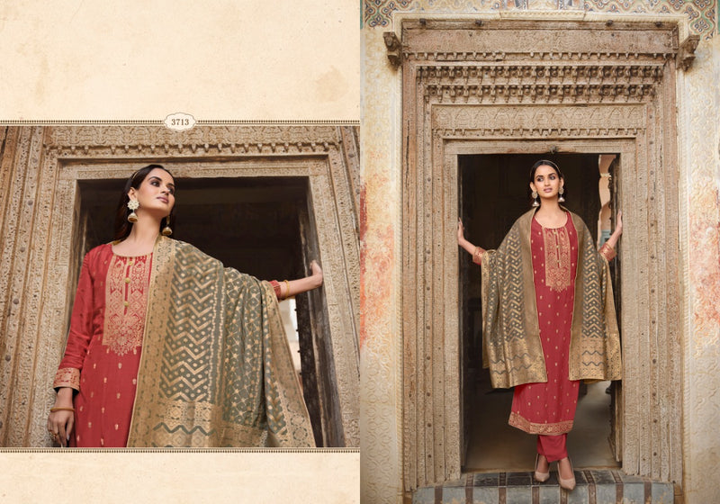 Zisa Charmy Fiza Coral Silk Designer Party Wear Fancy Salwar Suits