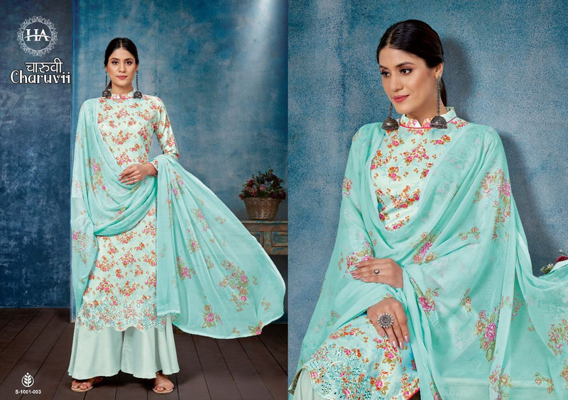 Harshit Fashion Charuvi Jam Cotton With Printed Work Stylish Designer Attractive Look Salwar Kameez