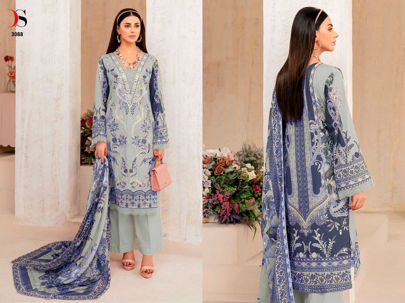 Deepsy Suits Cheveron Vol 7 Pure Cotton Heavy Self Embroidery Patch Designer Pakistani Salwar Suit