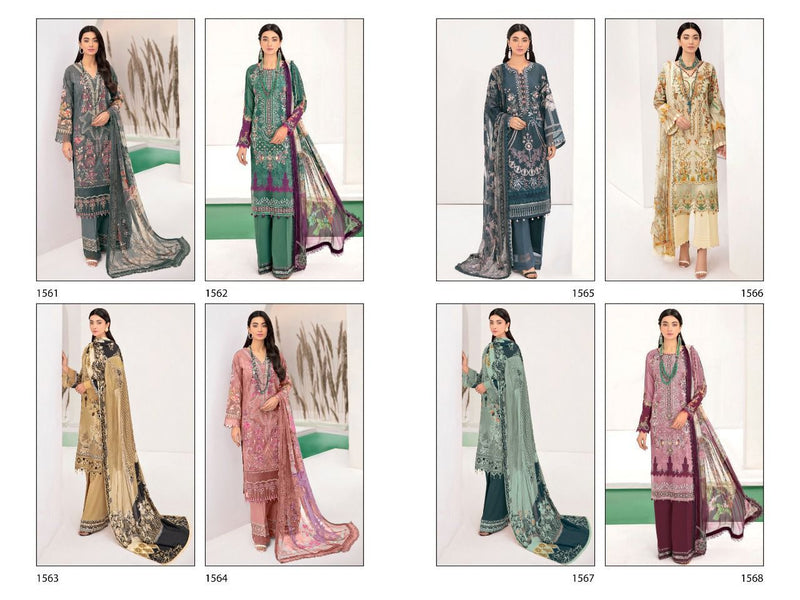 Deepsy Suits Chevron Lawn 22 Cotton Embroidered Pakistani Style Festive Wear Salwar Suits