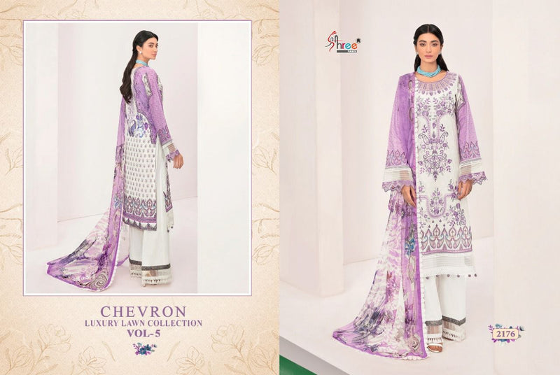 Shree Fabs Chevron Luxury Lawn Collection Vol 5 Lawn Print Pakistani Style Party Wear Salwar Suits