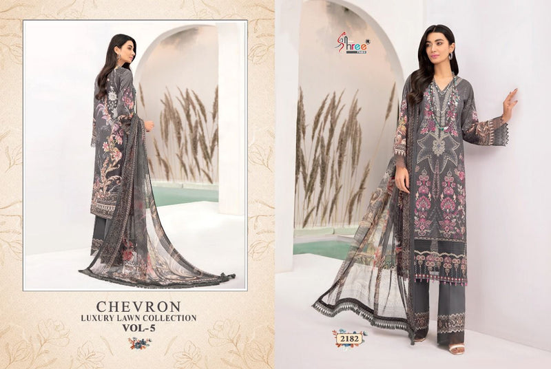 Shree Fabs Chevron Luxury Lawn Collection Vol 5 Lawn Print Pakistani Style Party Wear Salwar Suits