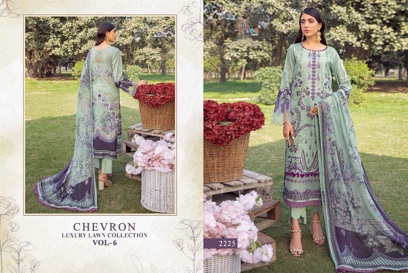 Shree Fabs Chevron Luxury Luxury Lawn Collection Vol 6 Lawn Cotton Pakistani Style Festive Wear Salwar Suits