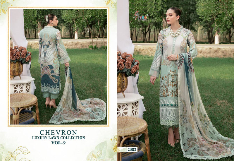 Shree Fabs Chevron Luxury Lawn Collection Vol 9 Pure Chiffon Stylish Designer Pakistani Salwar Kameez