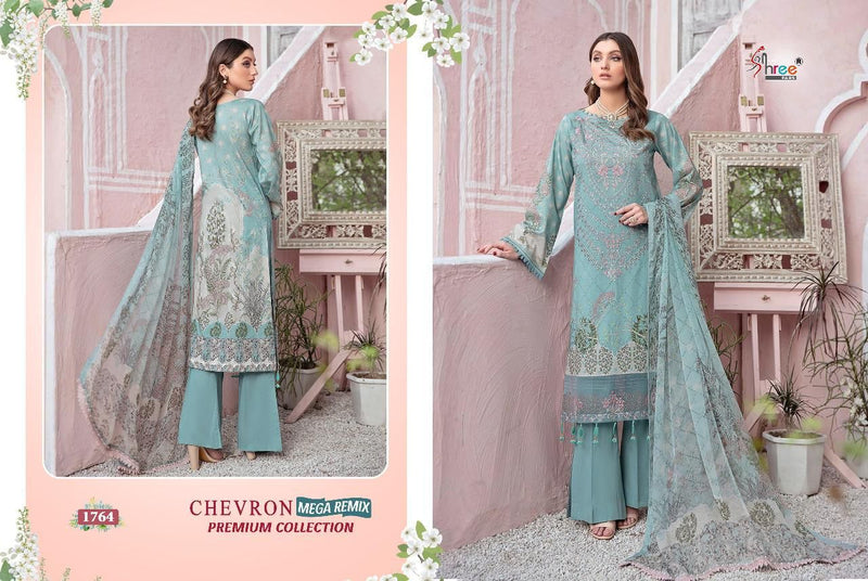 Shree Fabs Chevron Mega Remix Premium Collection Cotton Embroidered Pakistani Style Festive Wear Salwar Suits
