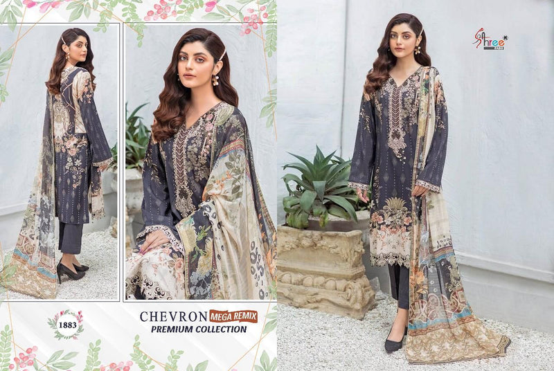 Shree Fabs Chevron Mega Remix Premium Collection Cotton Embroidered Pakistani Style Festive Wear Salwar Suits