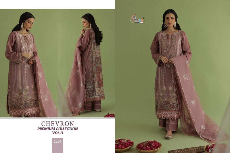 Shree Fabs Chevron Premium Collection Vol 3 Lawn Cotton With Fancy Work Stylish Designer Pakistani Salwar Kameez
