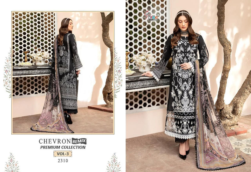 Shree Fabs Chevron Premium Collection Vol 3 Cotton With Heavy Embroidery Work stylish Designer Salwar Kameez