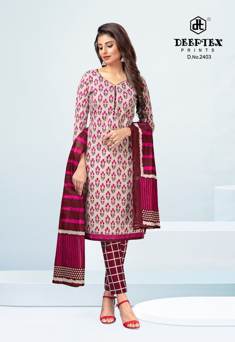 Deeptex Prints Chief Guest Vol 24 Cotton Printed Festive Wear Salwar Suits