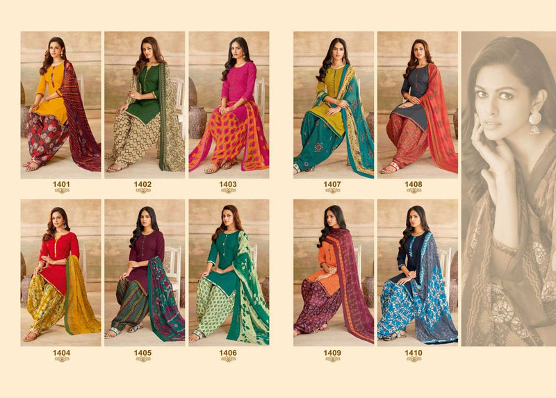 Surya Jyoti Chiffon Patiala Vol 14 Pure Cottton With Printed Work Stylish Designer Casual Wear Salwar Suit