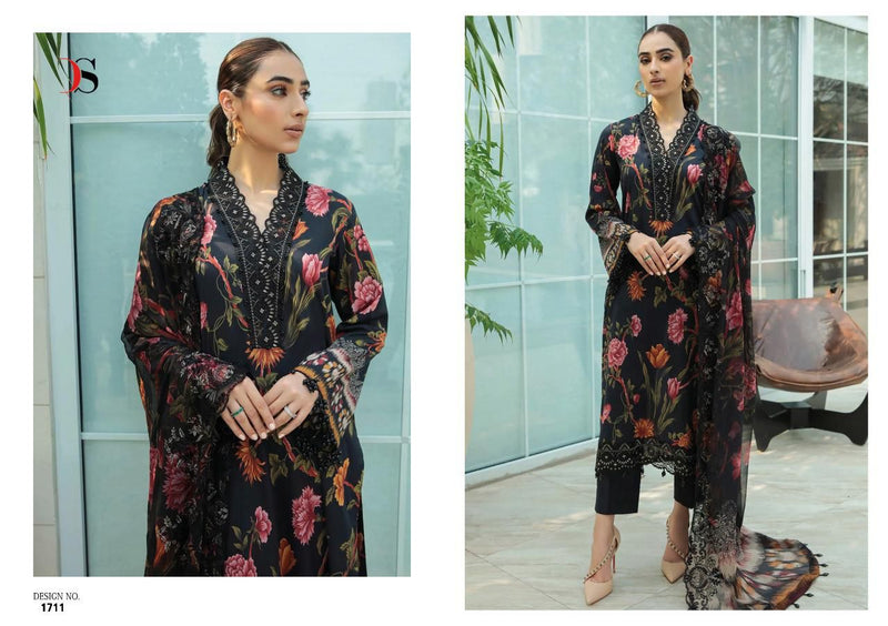Deepsy Suit Chunari Lawn Cotton With Heavy Embroidery Work Stylish Designer Pakistani Salwar Kameez