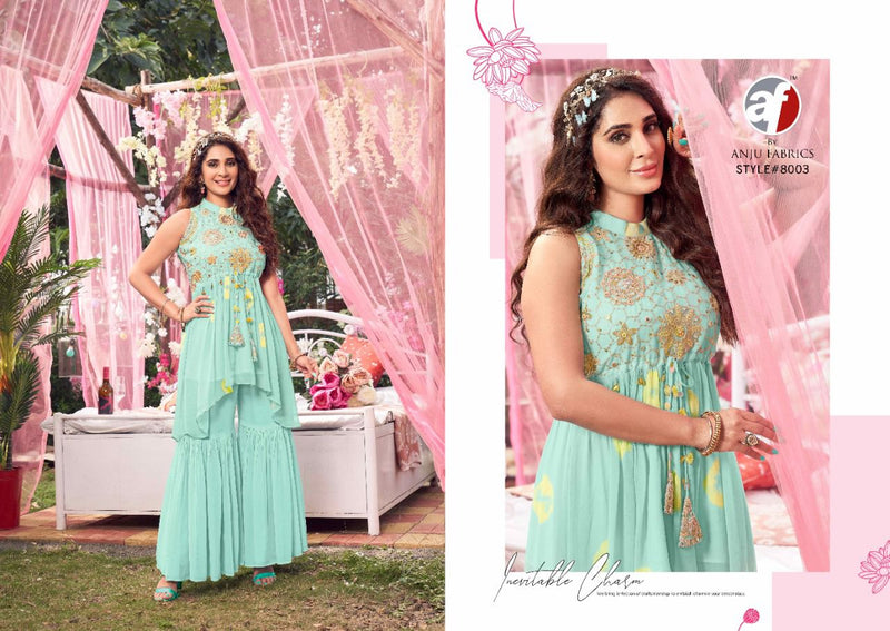 Anju Fabrics Cindrella Georgette Designer Ready Made Party Wear Suits