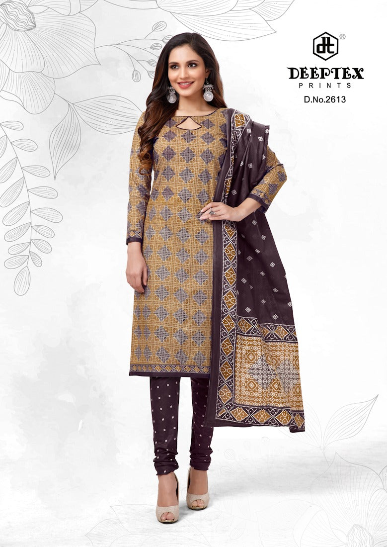 Deeptex Print Classic Chunaris Vol 26 Cotton Bandhani Print Salwar Suits With Churidar Style