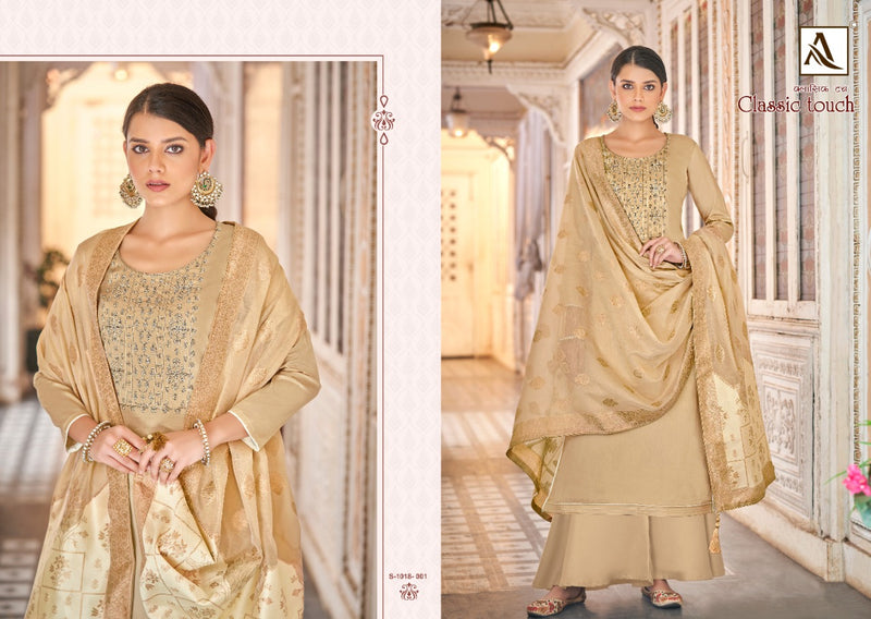Alok Suit Dno 01 To 06 Silk With Beautiful Embroidery Party Wear Stylish Designer Salwar Suit