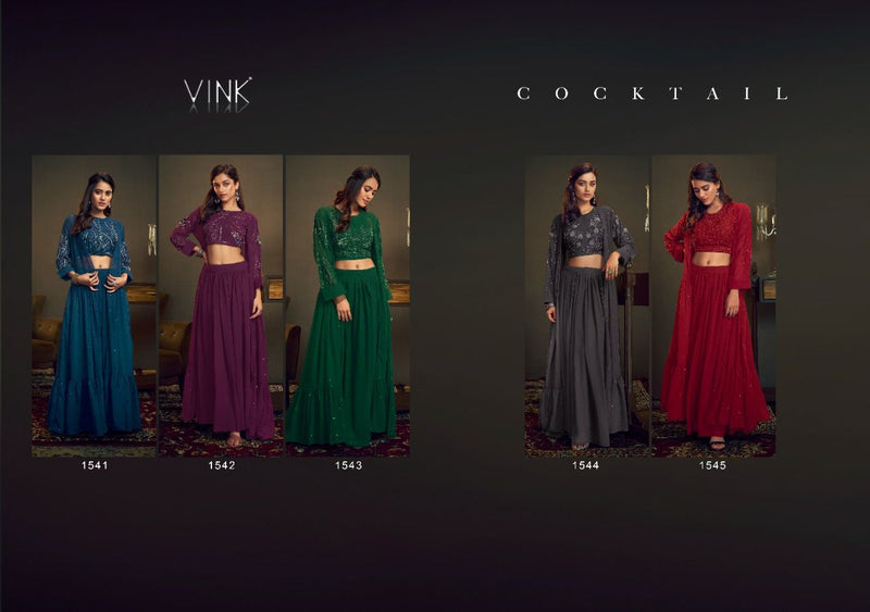 Vink Cocktail Georgette Designer Party Wear Ready Made Salwar Suits
