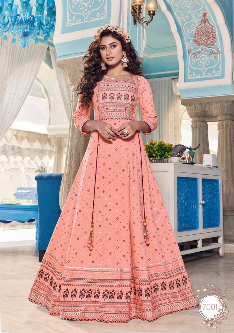 Feminine - Long Gown Churidar Size. XL XXL No. 439@ Whatsapp number  +919073532218 | Facebook