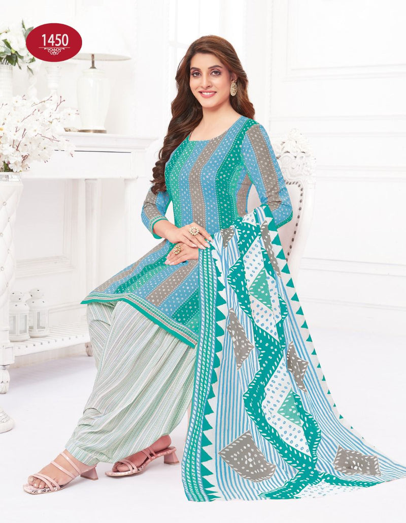 Baalar Colors Patiyala Vol 1 Pure Cotton With Printed Work Stylish Designer Casual Salwar Suit