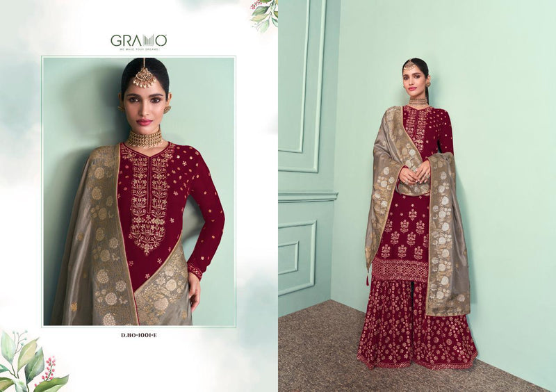 Gramo Colour Special Vol 2  Fox Georgette Designer Readymade Sharara Style Salwar Suits