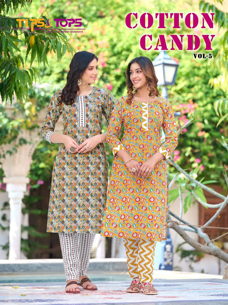 Tips And Tops Cotton Candy Vol 5 Cotton Printed Daily Wear kurti