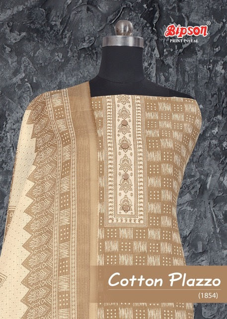 Bipson Fashion Cotton Plazo 1854 Cotton Printed Festive Wear Salwar Suits