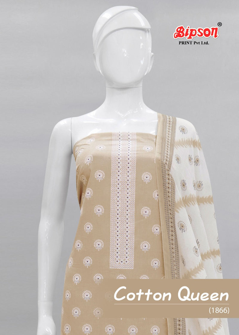 Bipson Fashion Cotton Queen 1866 Pure Cotton Festive Wear Salwar Suits