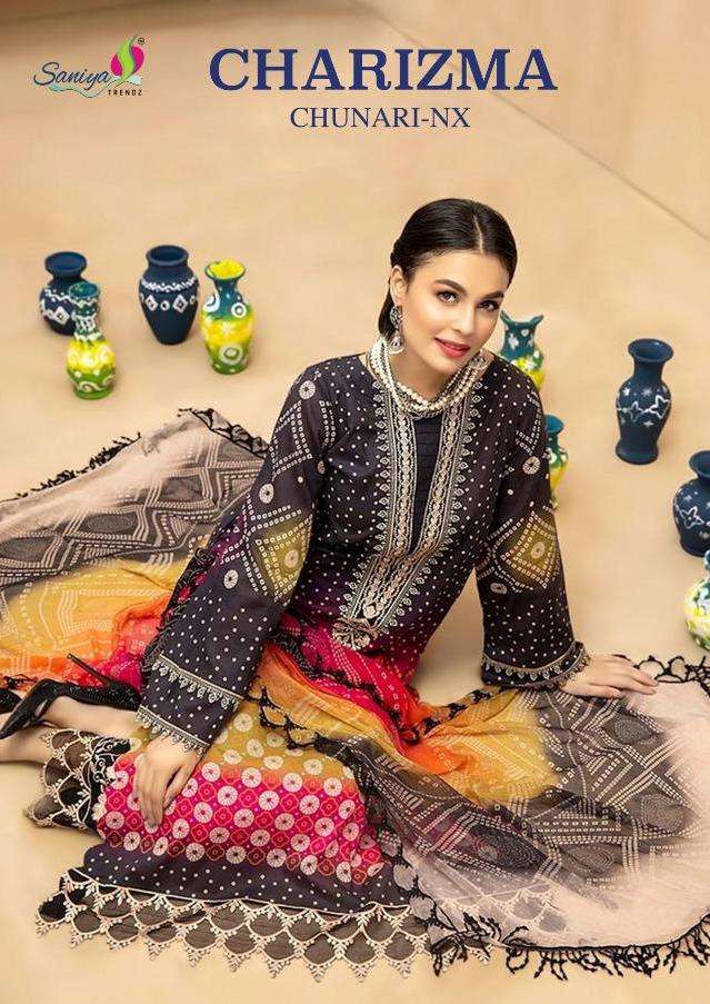 Charizma Chunari Nx By Saniya Trendz Cambric Exclusive Work With Printed Casual Wear Salwar Suits