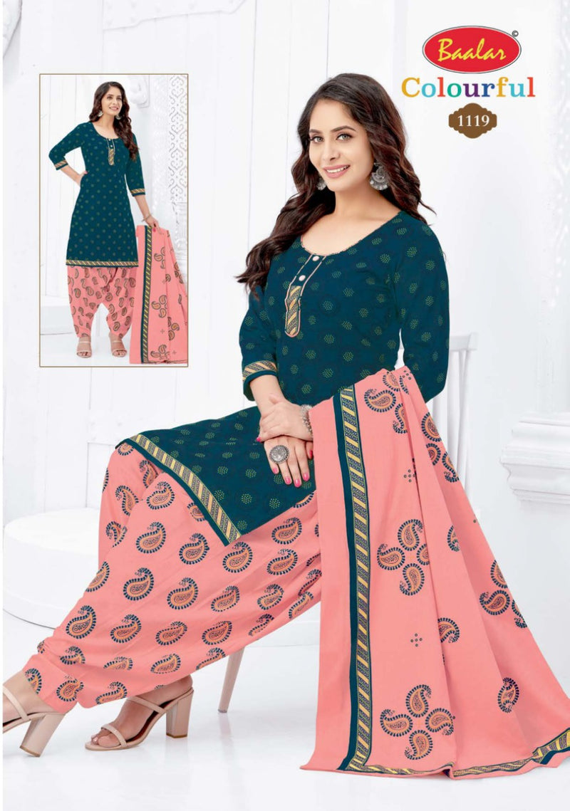 Colourful Vol 11 By Balar Pure Cotton Regular Printed Fancy Wear Salwar Suits With Dupatta