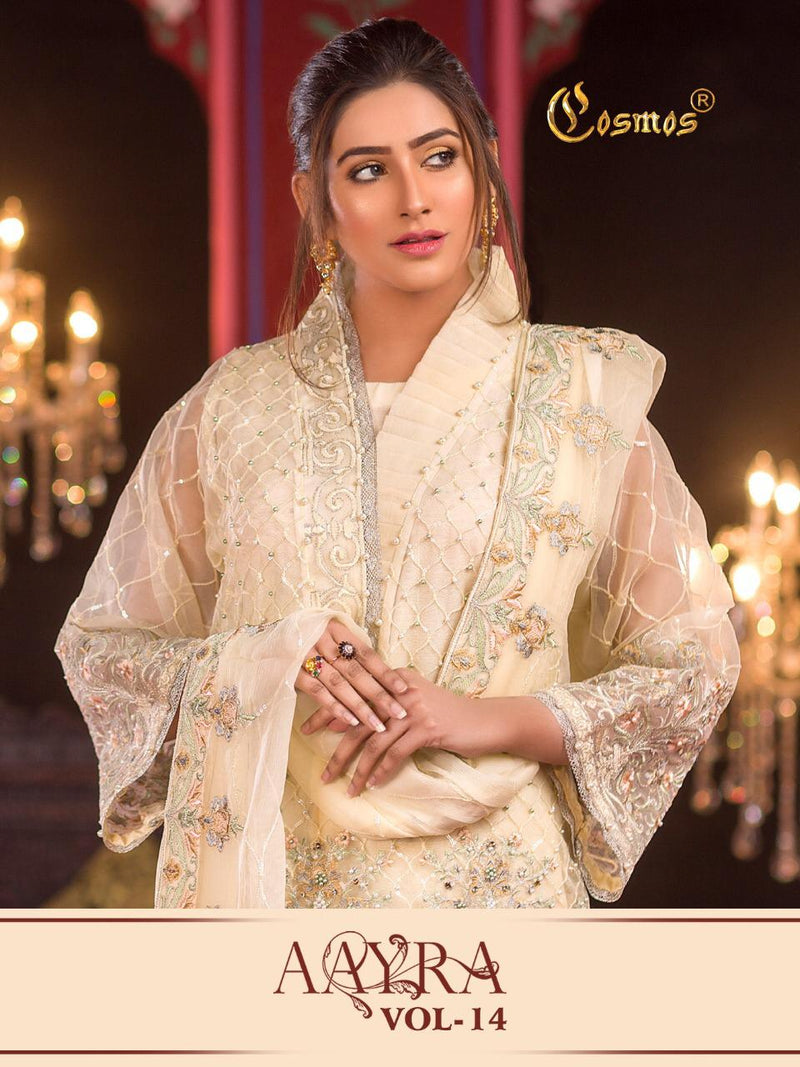 Cosmos Fashion Aayra Vil 14 Fox Georgette Pakistani Concept Salwar Suit