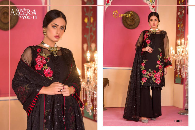 Cosmos Fashion Aayra Vil 14 Fox Georgette Pakistani Concept Salwar Suit