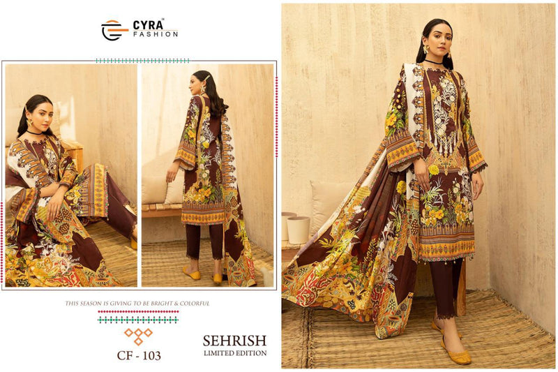Cyra Fashion Sehrish Cotton Print Pakistani Designer Salwar Suits