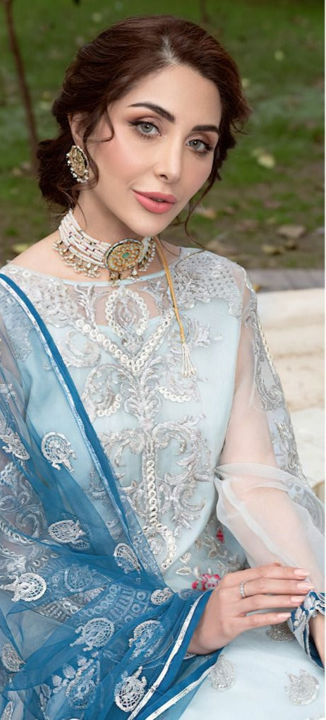 Zaha D No 10023 Georgette Fancy Stylish Pakistani Style Party Wear Salwar Kameez
