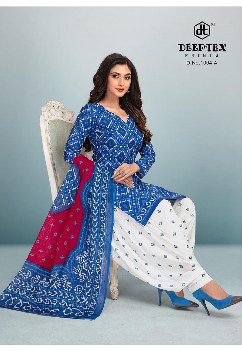 Deeptex Prints 4 Colors Vol 1 D No 1004 Pure Cotton Printed Festive Wear Salwar  Kameez