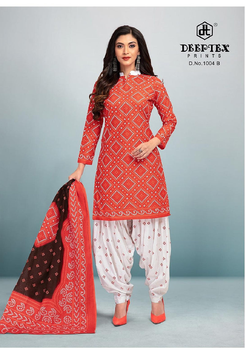 Deeptex Prints 4 Colors Vol 1 D No 1004 Pure Cotton Printed Festive Wear Salwar  Kameez