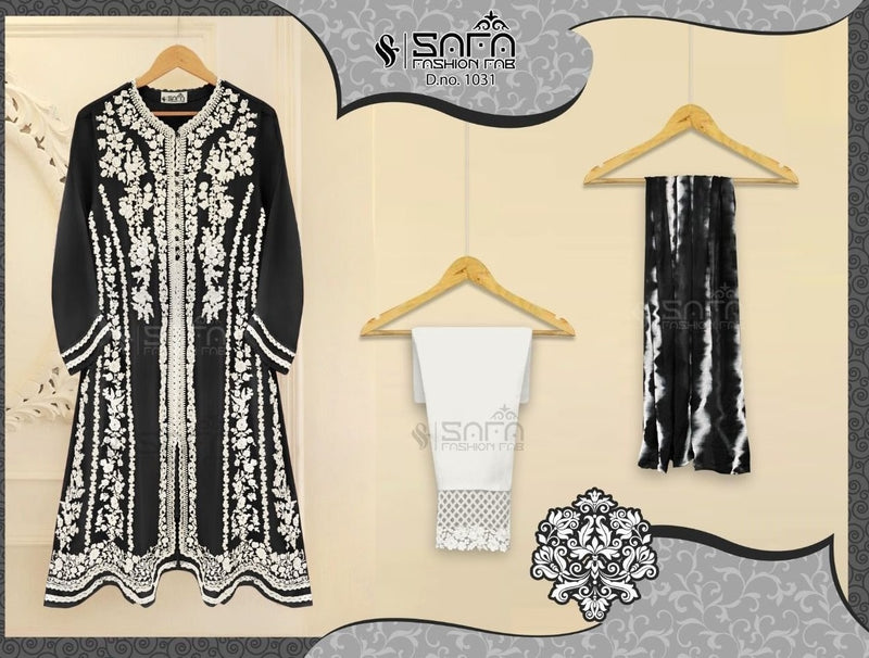 Safa Fashion Dno 1031 Georgette With Heavy Embroidery Work Stylish Designer Casual Wear Pret Kurti