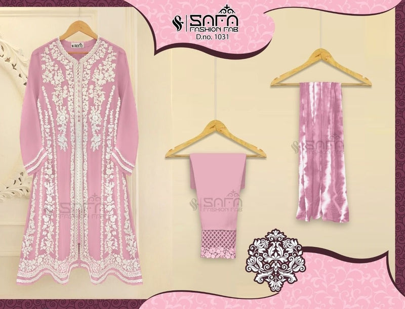 Safa Fashion Dno 1031 Georgette With Heavy Embroidery Work Stylish Designer Casual Wear Pret Kurti